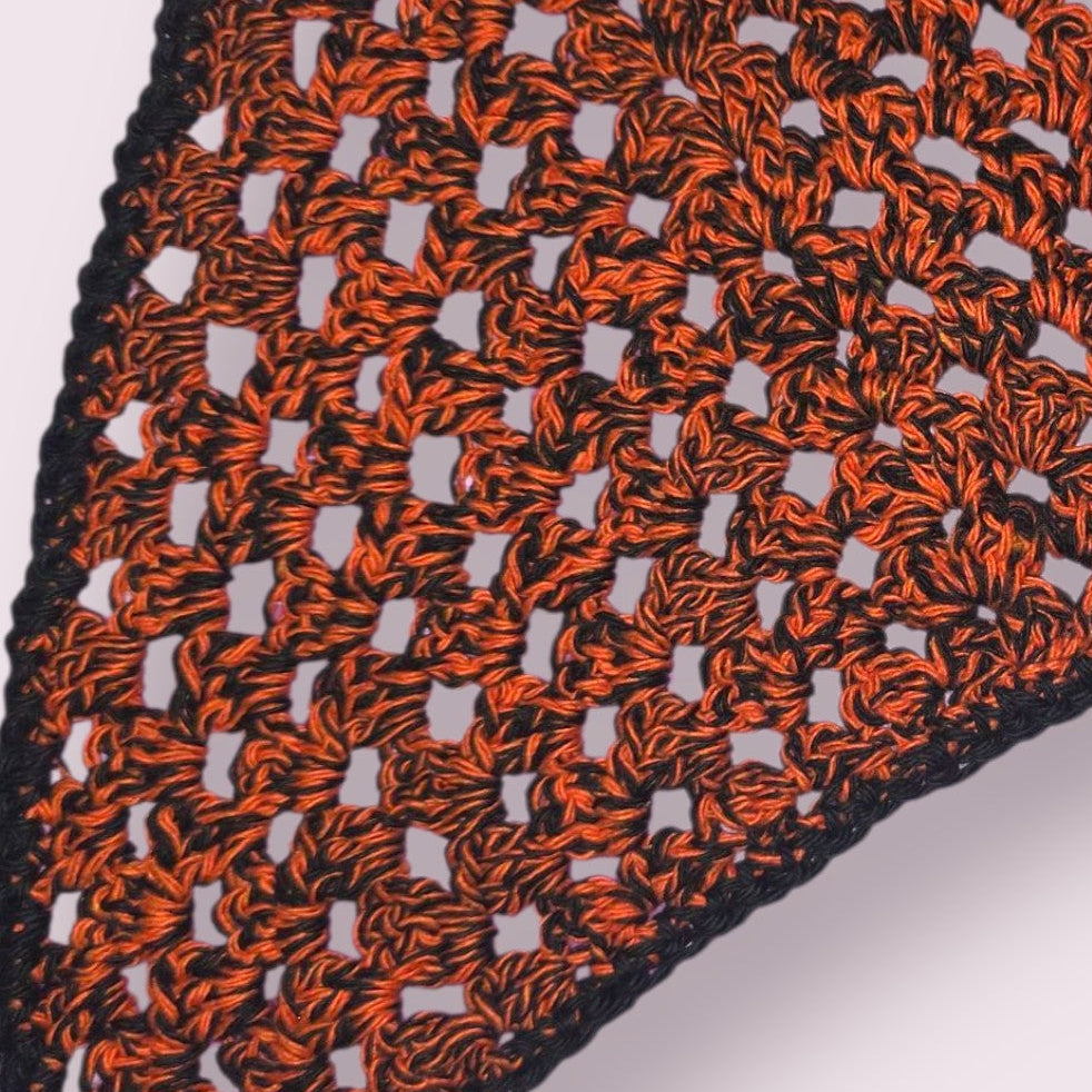 Jack o'Lantern Crochet Bandana