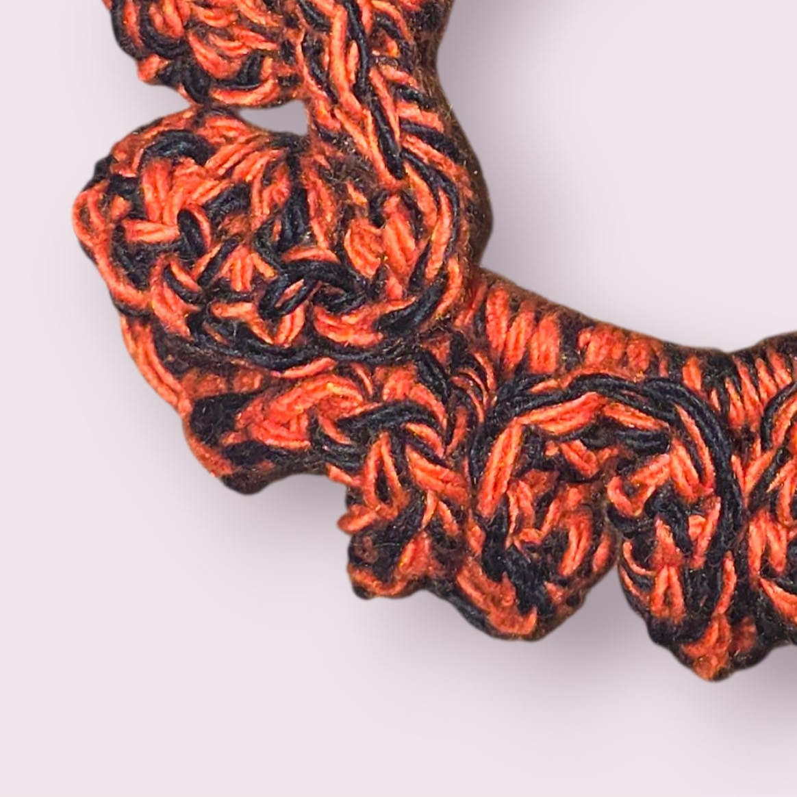 Jack o'Lantern Crochet Scrunchie