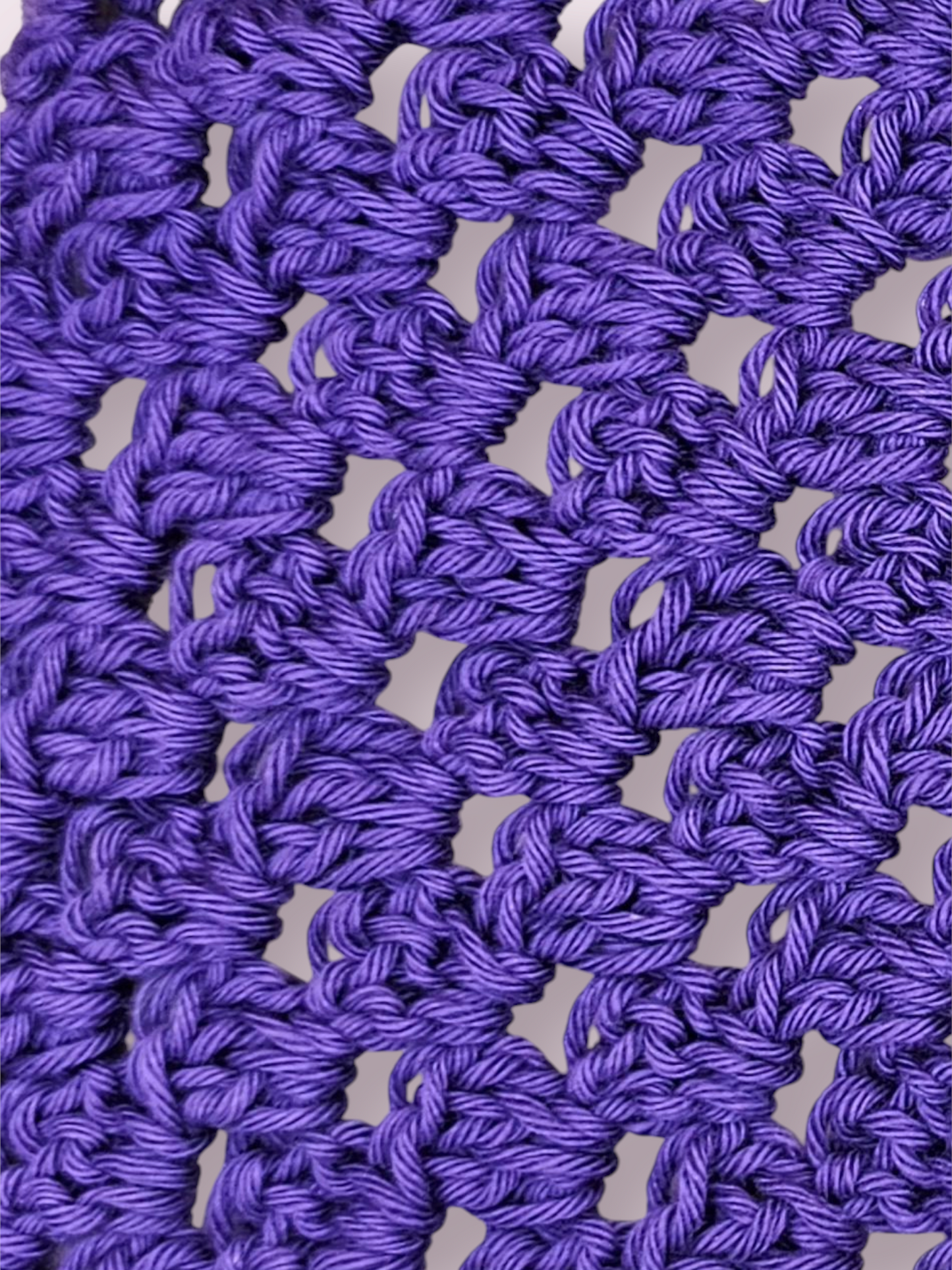 Dark Purple Crochet Bandana
