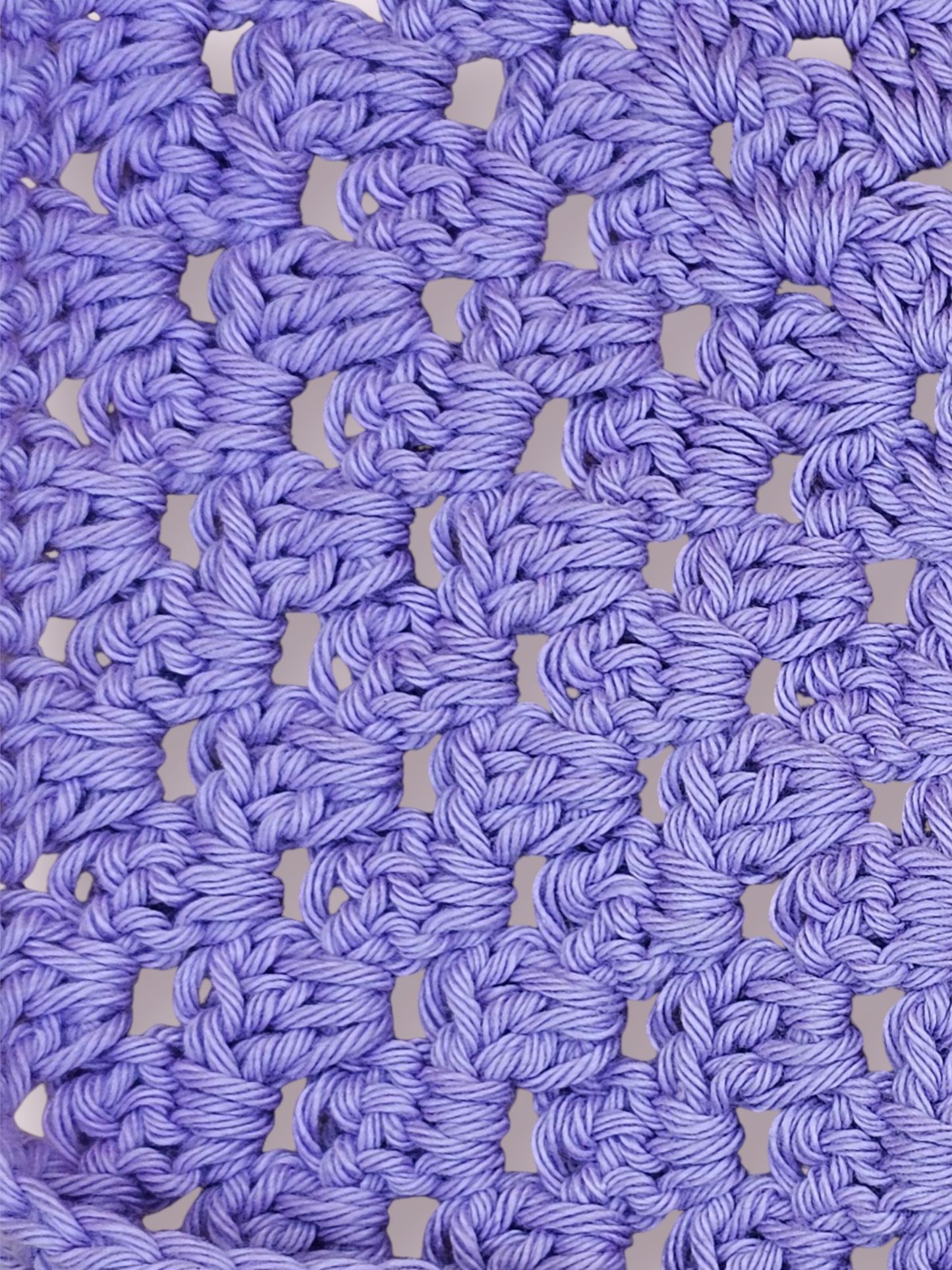 Lavender Crochet Bandana