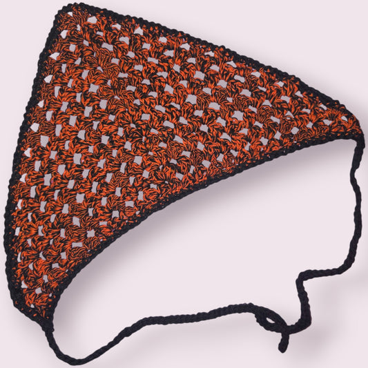 Jack o'Lantern Crochet Bandana