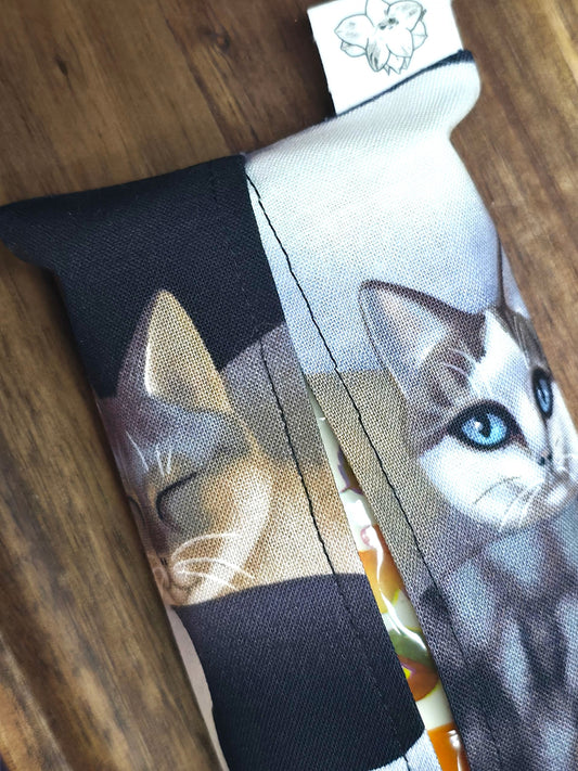 Neutral Cats Tissue Pouch