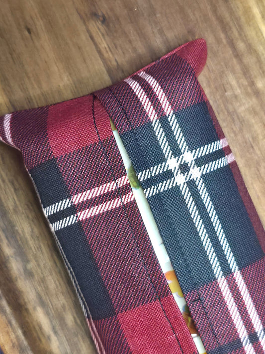 Buffalo Plaid Tissue Pouch