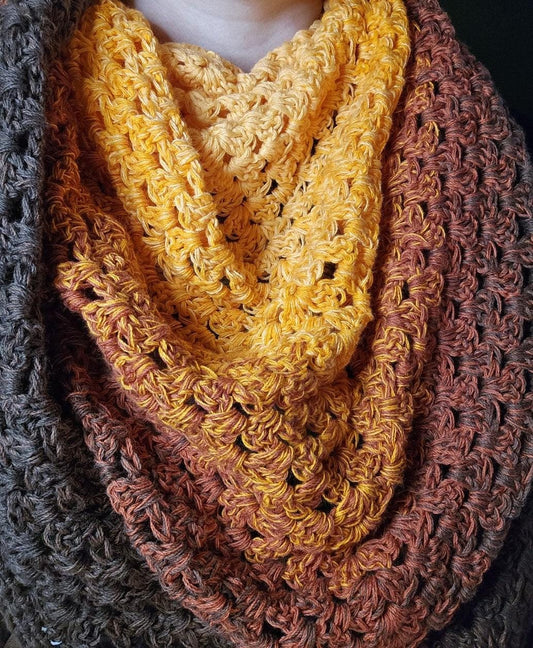 Pumpkin Spice Triangle Scarf