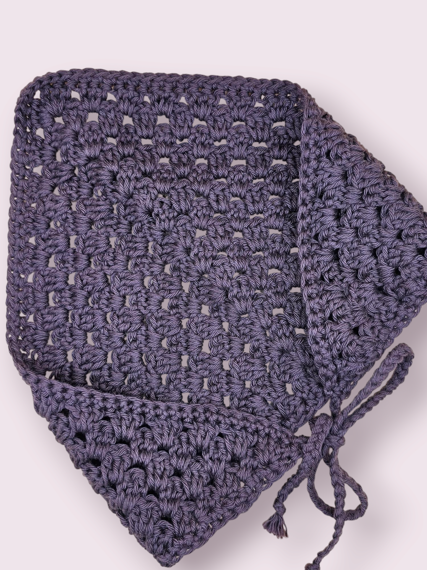 Brown Crochet Bandana