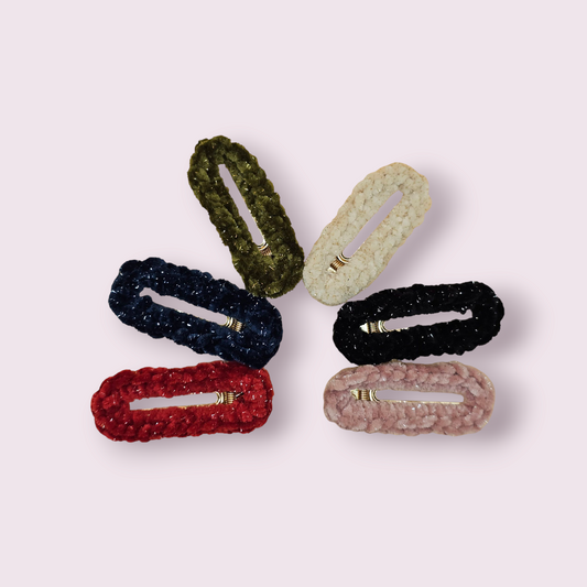 Velvet Barrettes