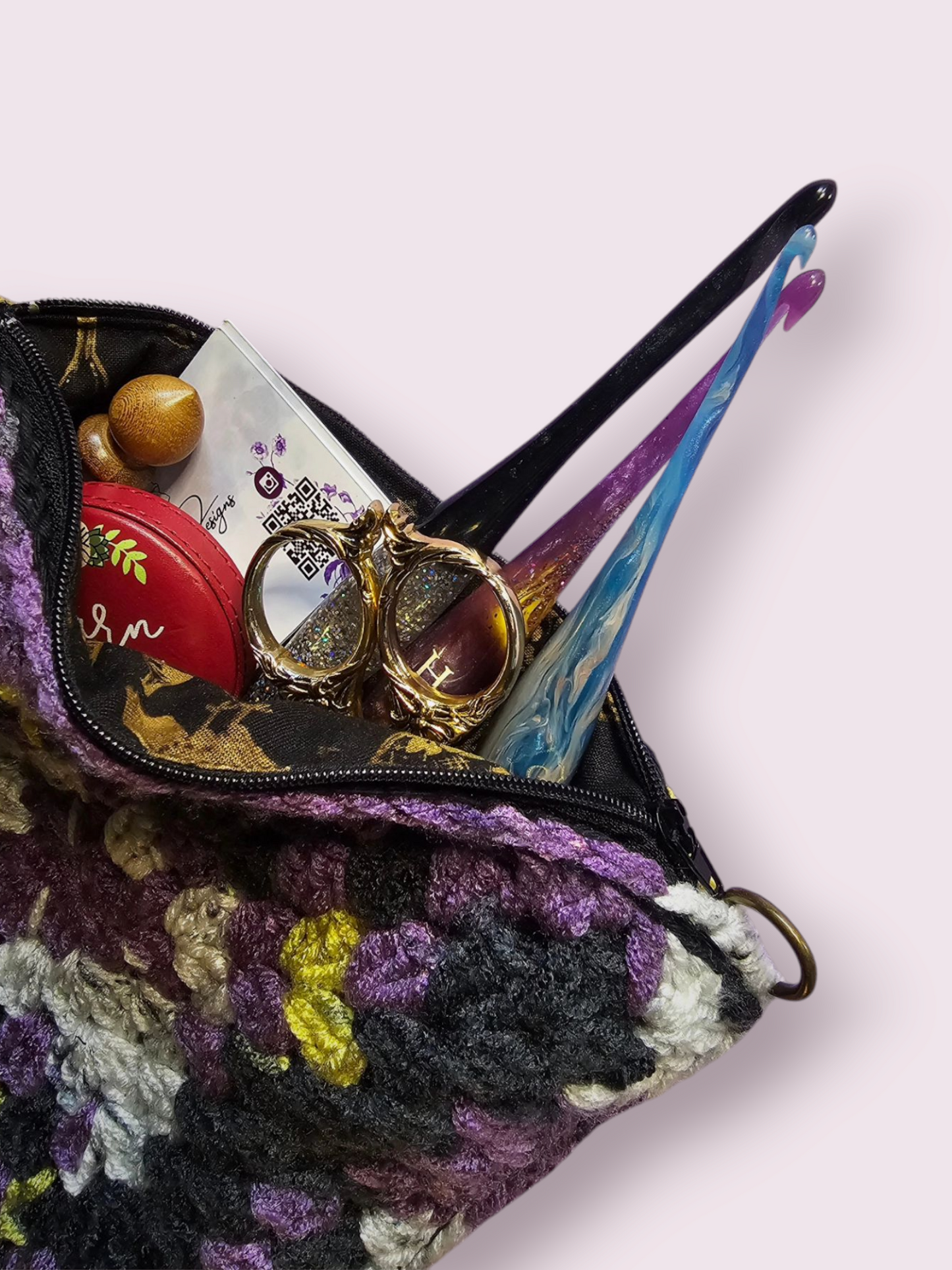 Granny Square Pouch W/ Strap