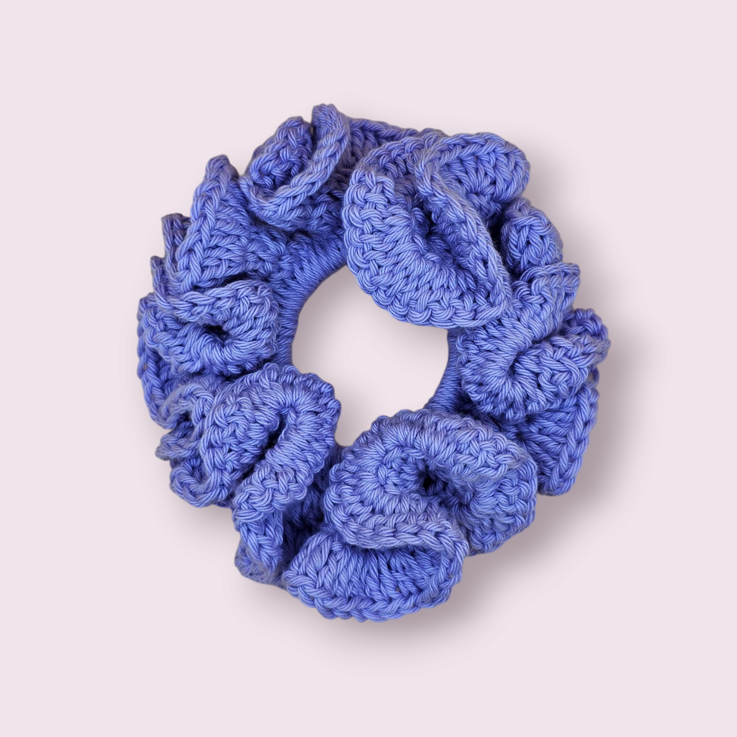 Large Lavender Crochet Scrunchie