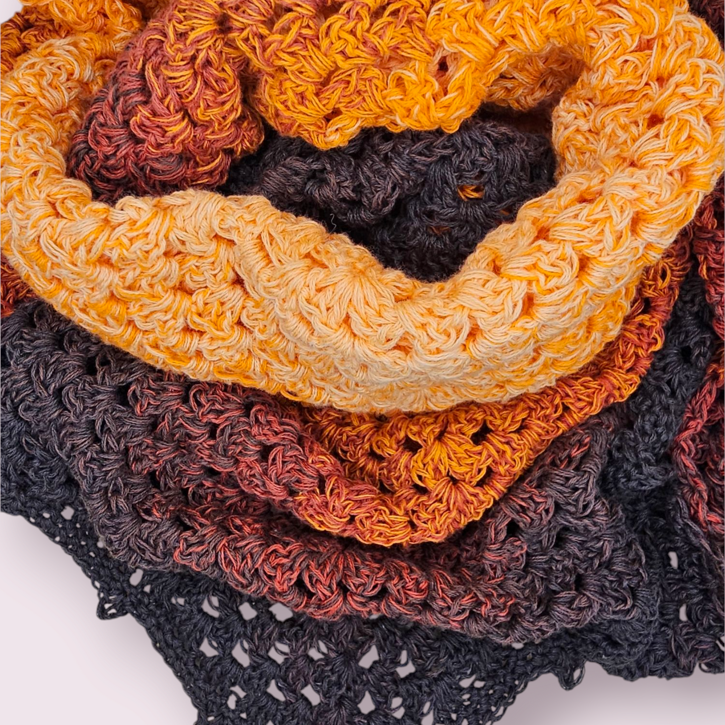 Pumpkin Spice Triangle Scarf