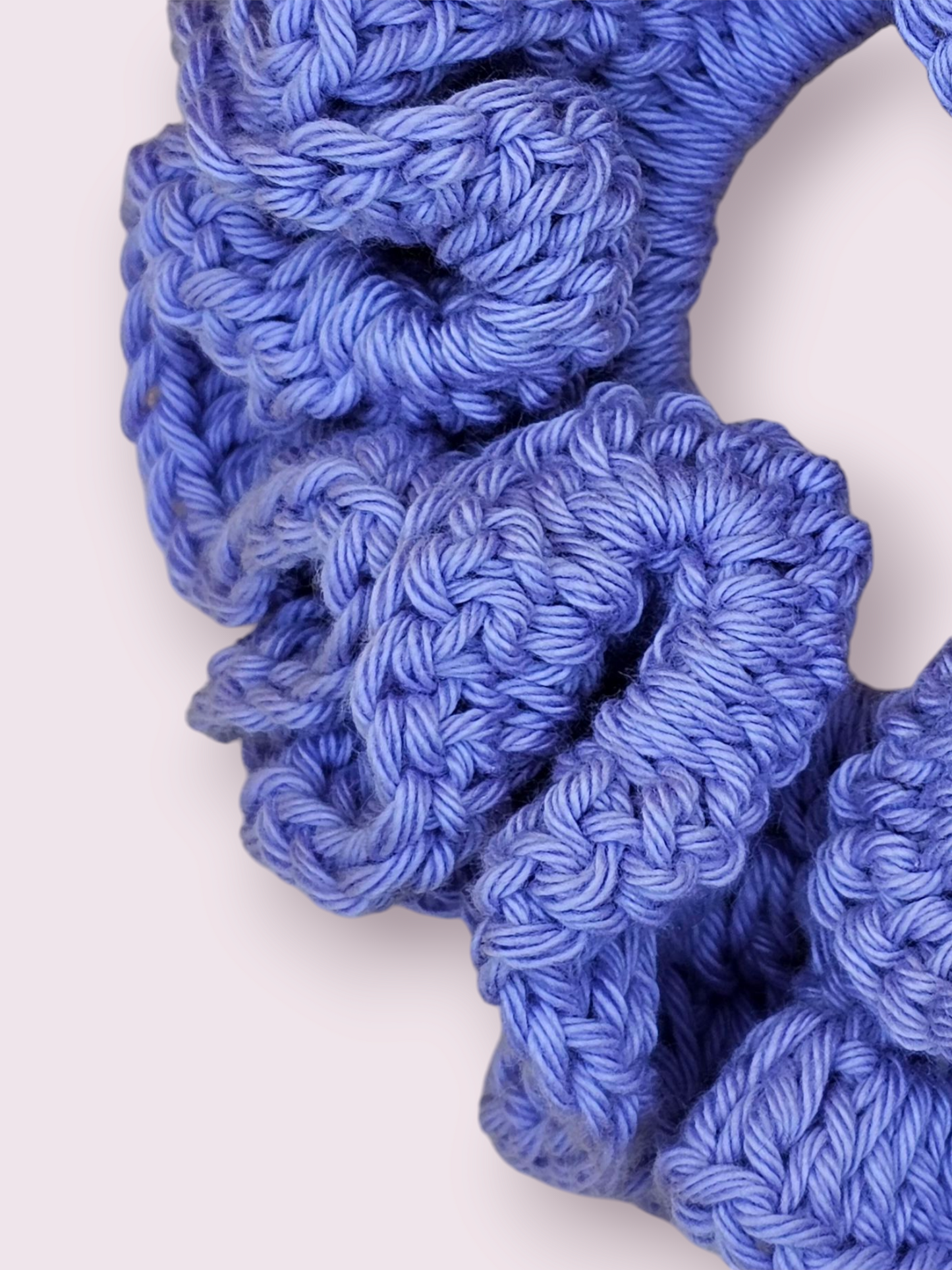 Large Lavender Crochet Scrunchie