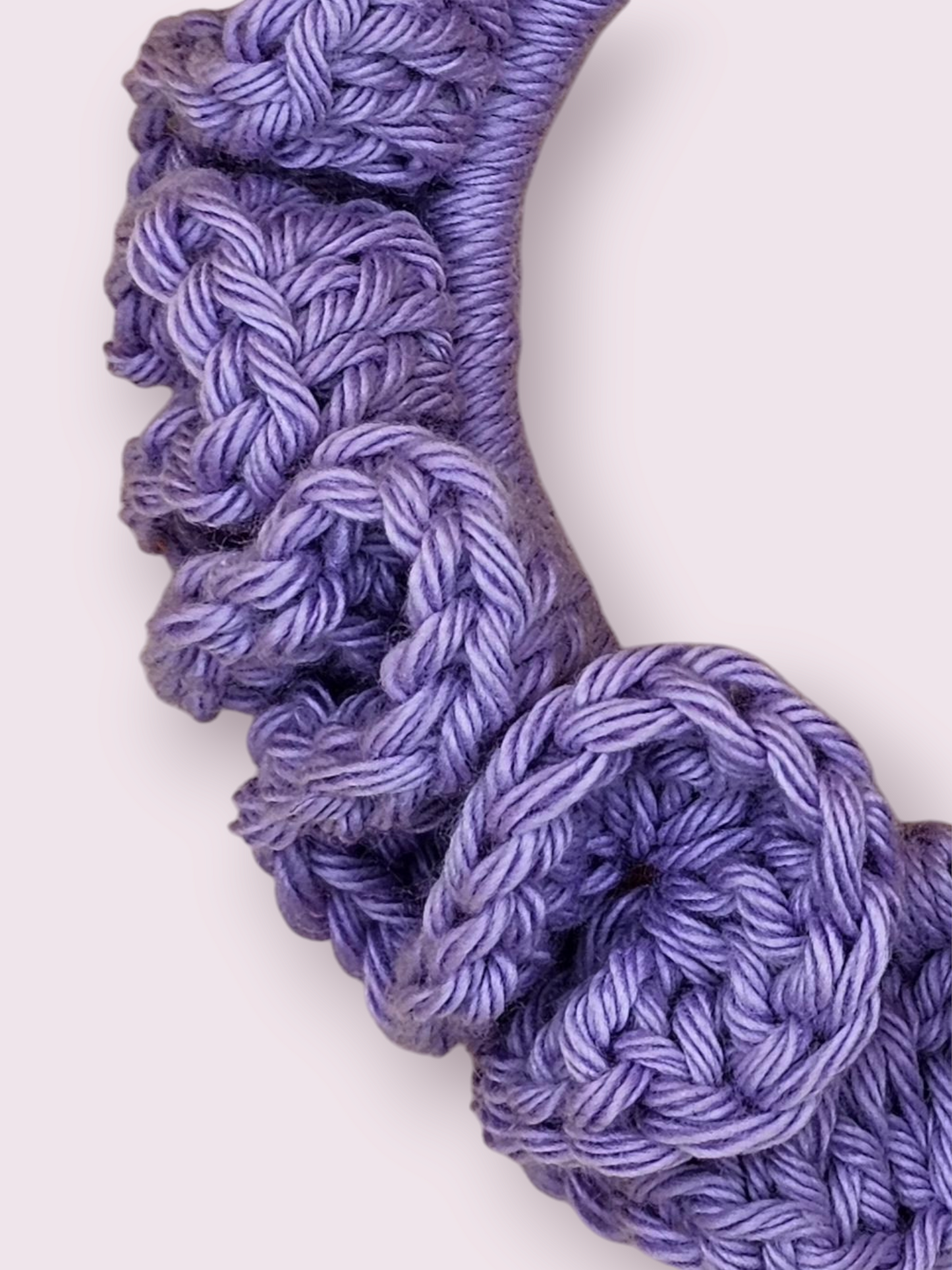 Small Lavender Crochet Scrunchie