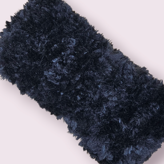 Black Faux Fur Ear Warmer